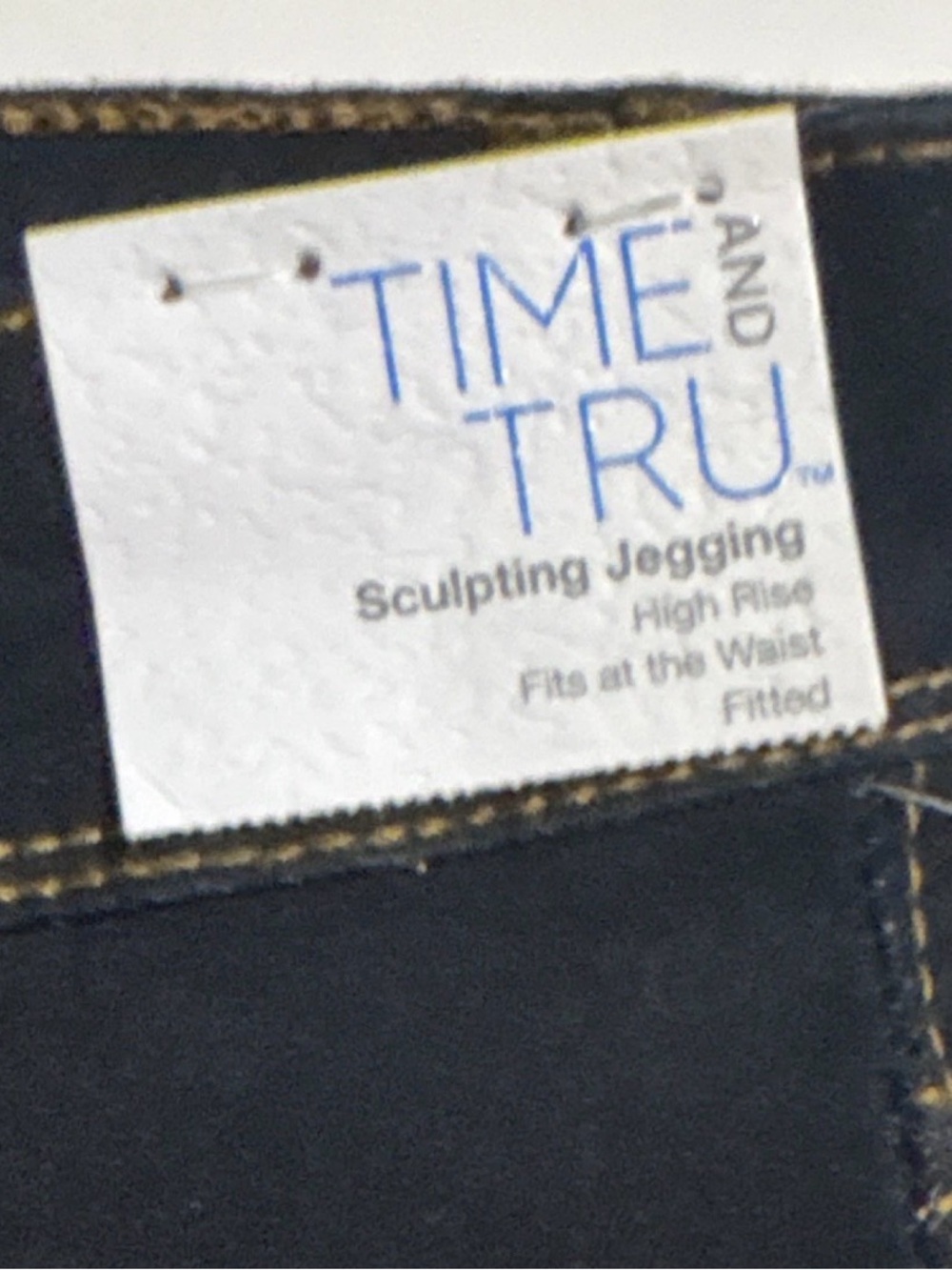 Time and Tru Men's Skinny Sculpting Jeans in Black